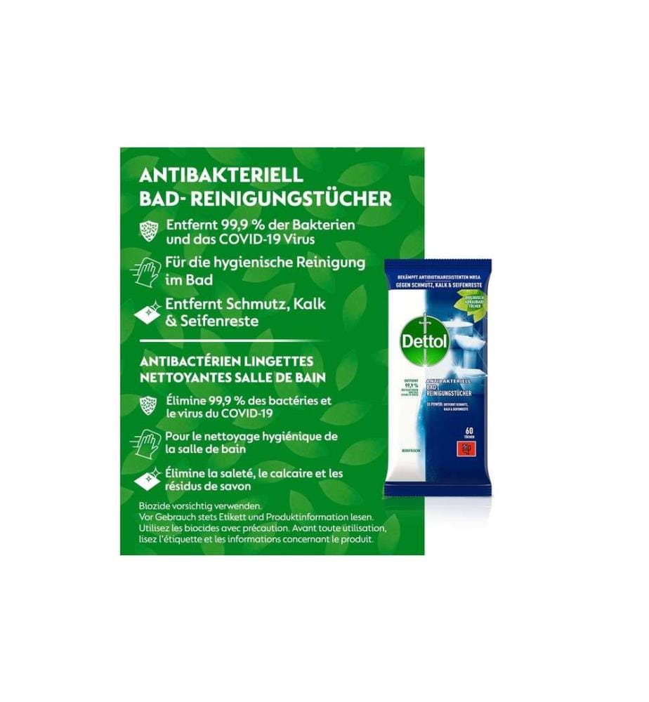 DETTOL - Bad-Reinigungstücher Bergfrische 60 Stück