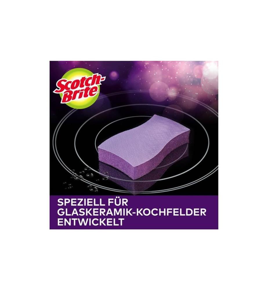 Scotch-Brite - Éponge Vitrocéramique Scotch-Brite - 1 Pièce/s