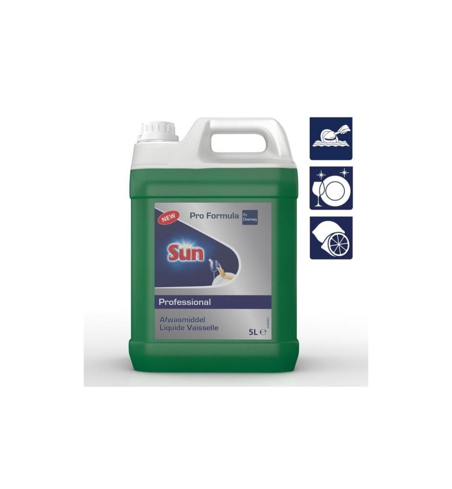 DIVERSEY PRO - Formula Sun Professional Détergent à vaisselle à la main 5 l
