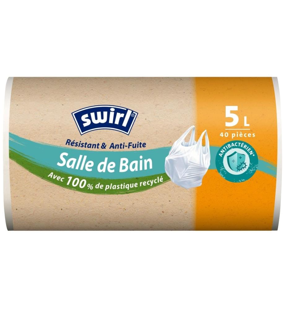SWIRL - Müllbeutel Bad & Kosmetik 5 l, 40 Stück