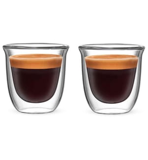 BIALETTI - Espresso Becher Firenze 80 ml, 1 Stück, Transparent