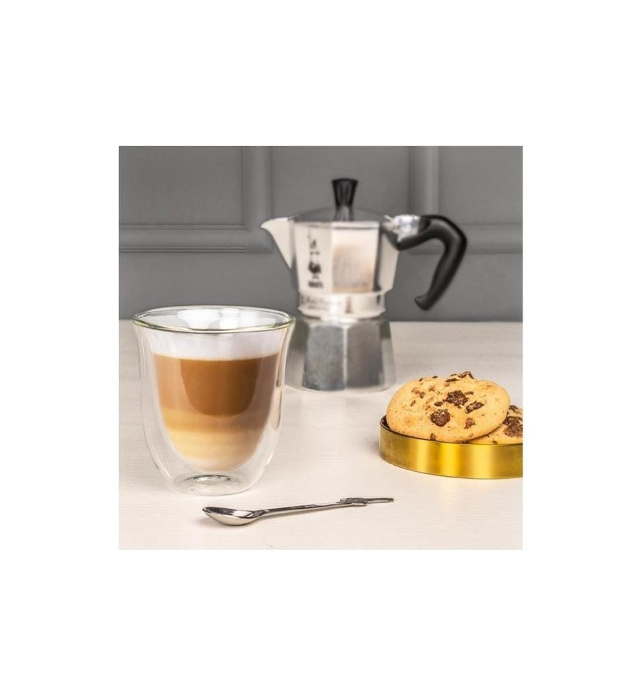 BIALETTI - Cappuccino Becher Firenze 200 ml, 1 Stück, Transparent