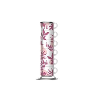 BIALETTI - Espressotasse Rosa 65 ml, 6 Stück, Rosa