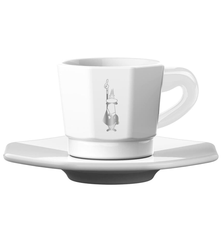 BIALETTI - Espressotasse 80 ml, 4 Stück, Weiss