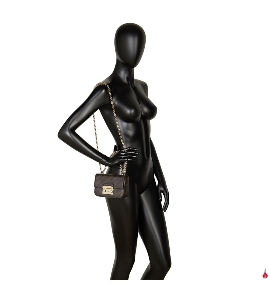 Mini-Schultertasche Métropolis - Braun