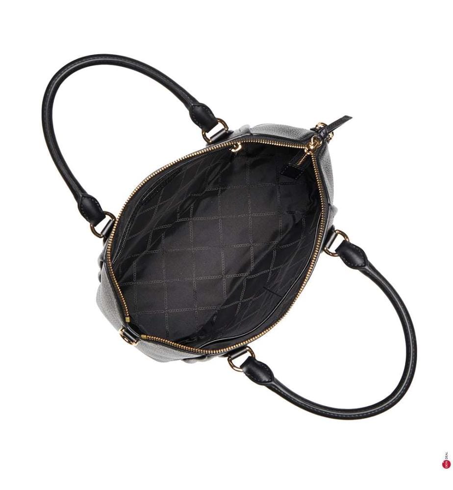 Sac à Main en Cuir Grainé Sienna Medium - Noir