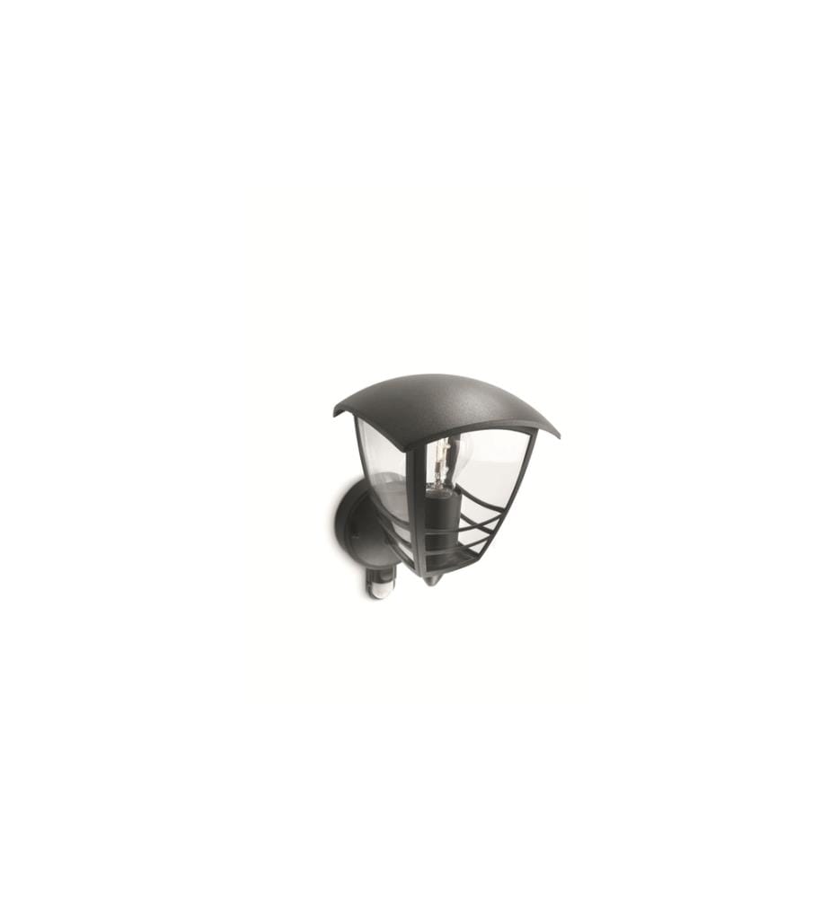 PHILIPS - myGarden IR Applique murale Creek, 60W, noir, sans LM