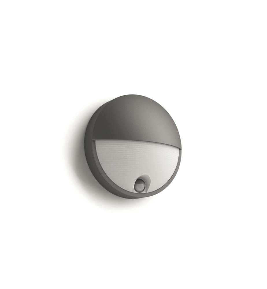 Philips MyGarden Applique Murale Extérieure BORDER 1x23W - Grise, IP44, Éclairage Décoratif LED Durable