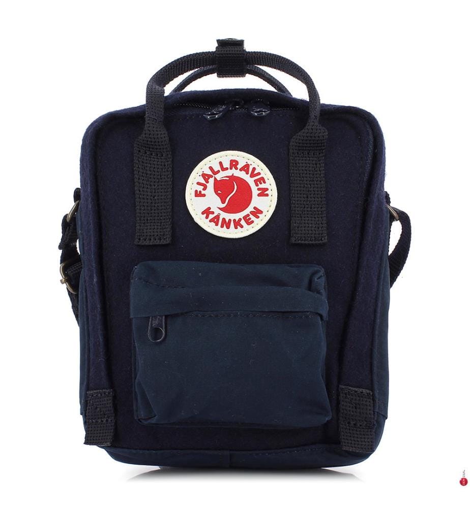 Fjällräven shoulder bag Kånken Re-Wool Sling Red/Black red black