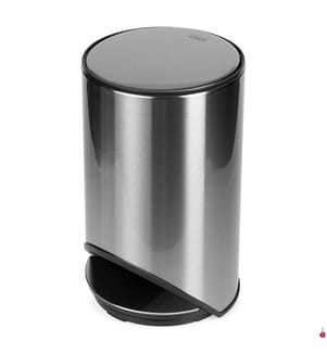 10l Inox Arc™ Easy-Push Bin - Grey
