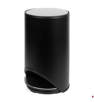 10l Matte Black Arc™ Easy-Push Bin - Black