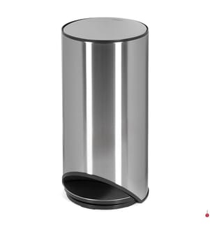 30L Inox Arc™ Easy-Push Bin - Grey