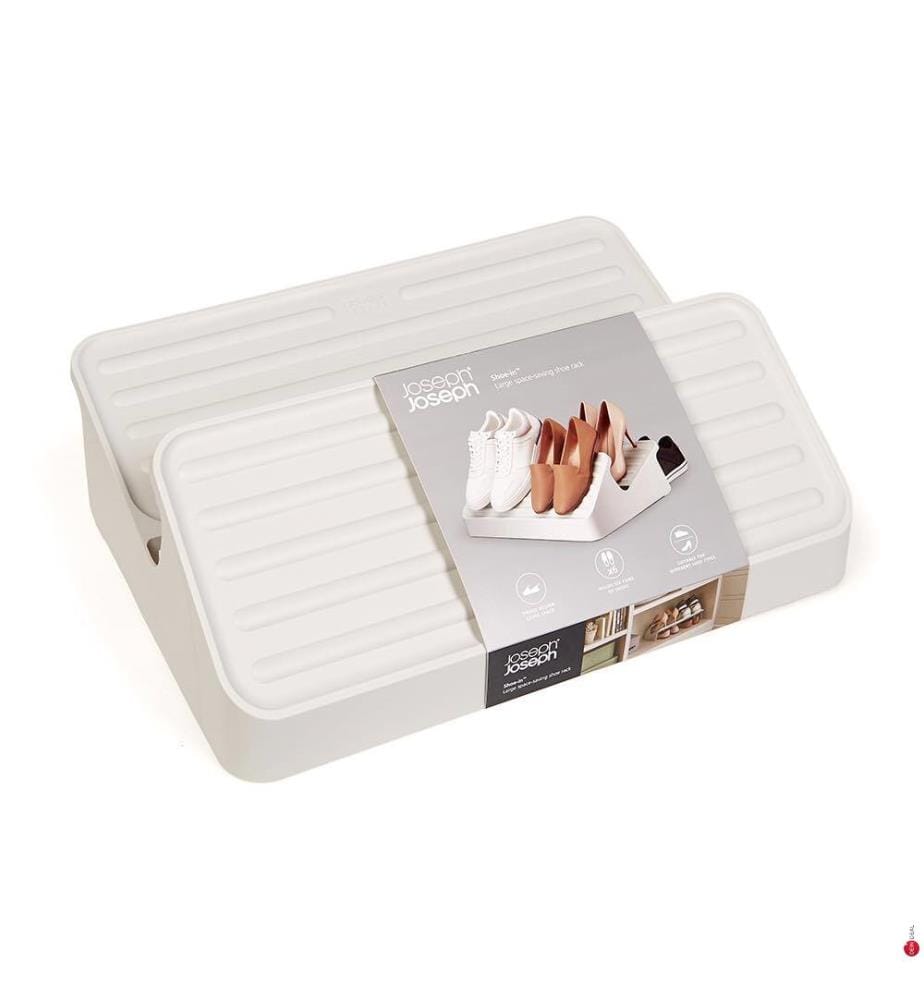 Grosse Platzsparende Schuhablage Ecru Shoe-In™ - Ecru
