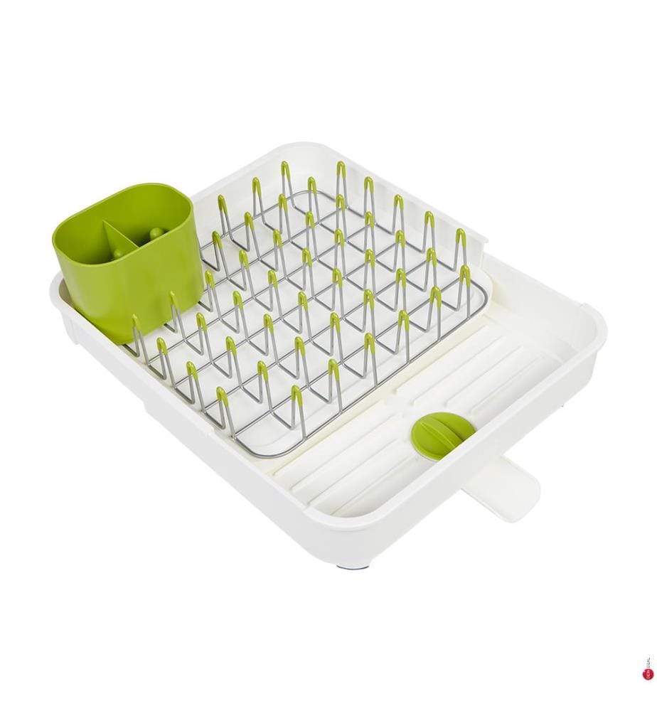 Egouttoir à Vaisselle Extensible Extend avec Bouchon de Vidange - Blanc
