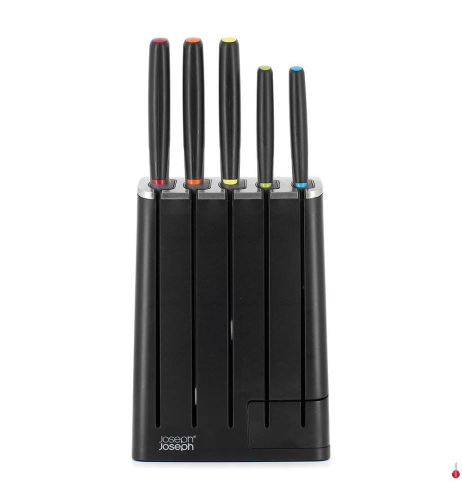 Set de Couteaux de Cuisine Slimblock 5 Pièces Elevate - Noir
