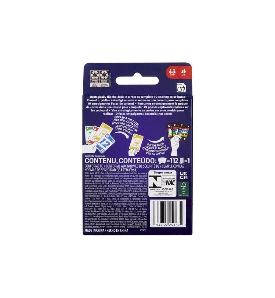 Mattel Spiele - Phase 10 Flip