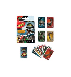 Mattel Spiele - Kartenspiel UNO Jurassic World 4