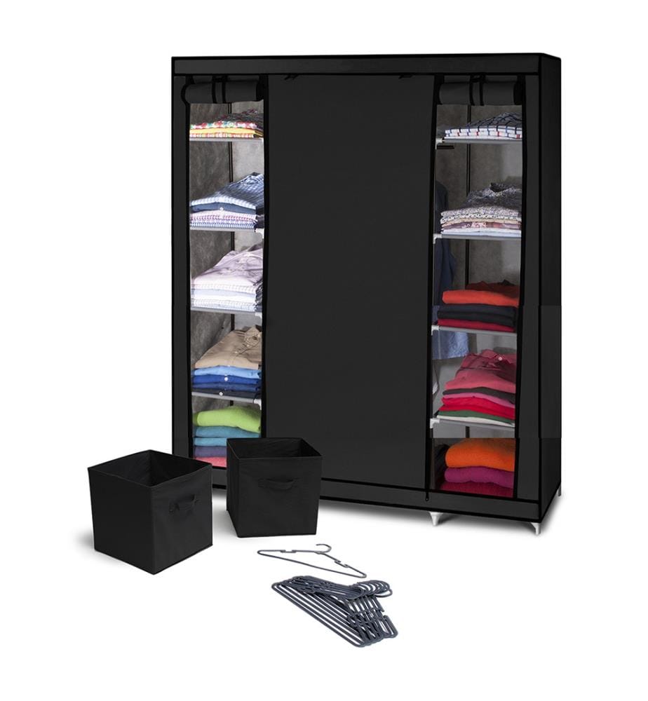 Wardrobe and Accessories 135x175x45cm - Black