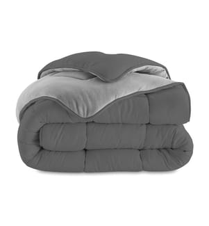 Fleece Duvet 200x200cm - Light Grey & Dark Grey - 400 gsm