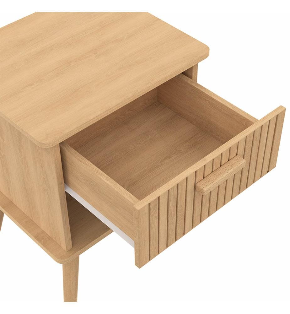 Set of 2 Albane Bedside Tables - Brown