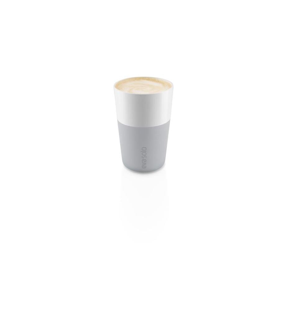 EVA SOLO - Latte Macchiato Becher 360 ml, 2 Stück, Hellgrau/Weiss