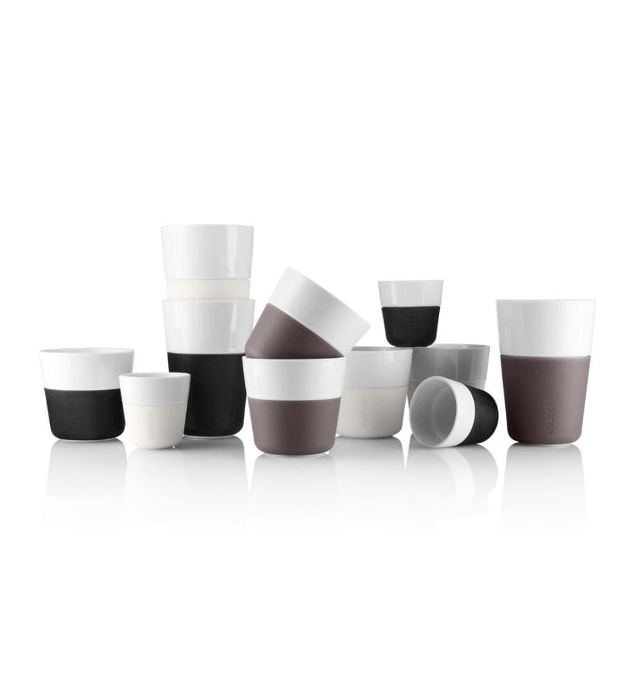 EVA SOLO - Latte Macchiato Becher 360 ml, 2 Stück, Hellgrau/Weiss