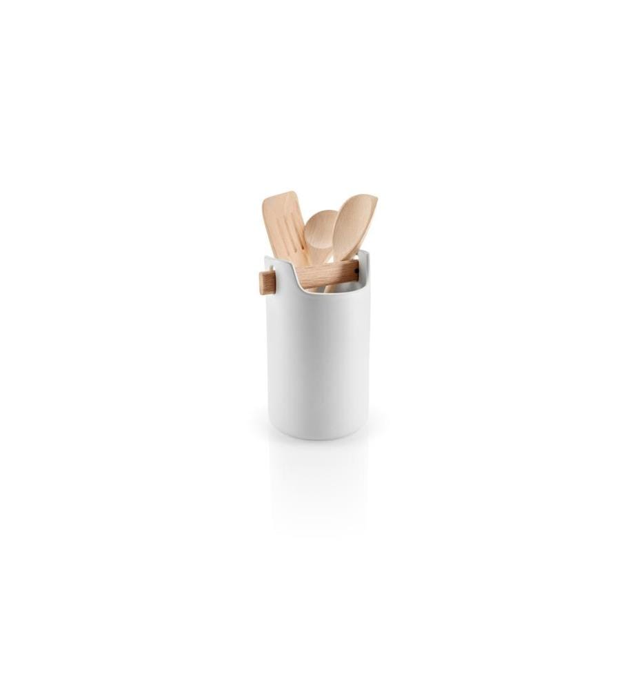 EVA SOLO - Porte-ustensiles de cuisine 15.6 x 12 cm, Blanc