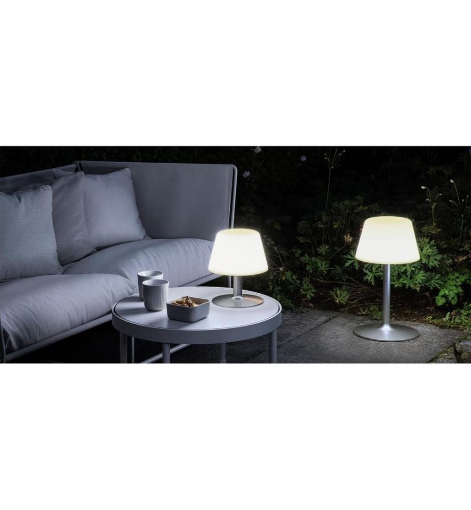 EVA SOLO - Lampe de table SunLight Lounge blanc mat/ argent