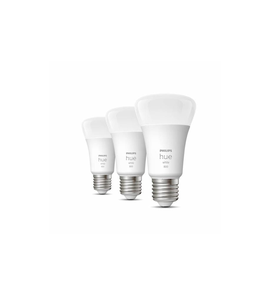 PHILIPS HUE - Leuchtmittel White E27 Dreierpack 3 x 800 lm