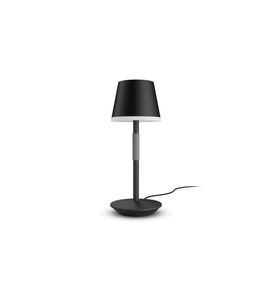 PHILIPS HUE - White & Col. Amb. Go Lampe de table portable noire 370 lm