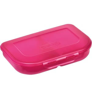 HERLITZ - Boîte casse-croûte 23 x 15.5 x 4 cm rose uni
