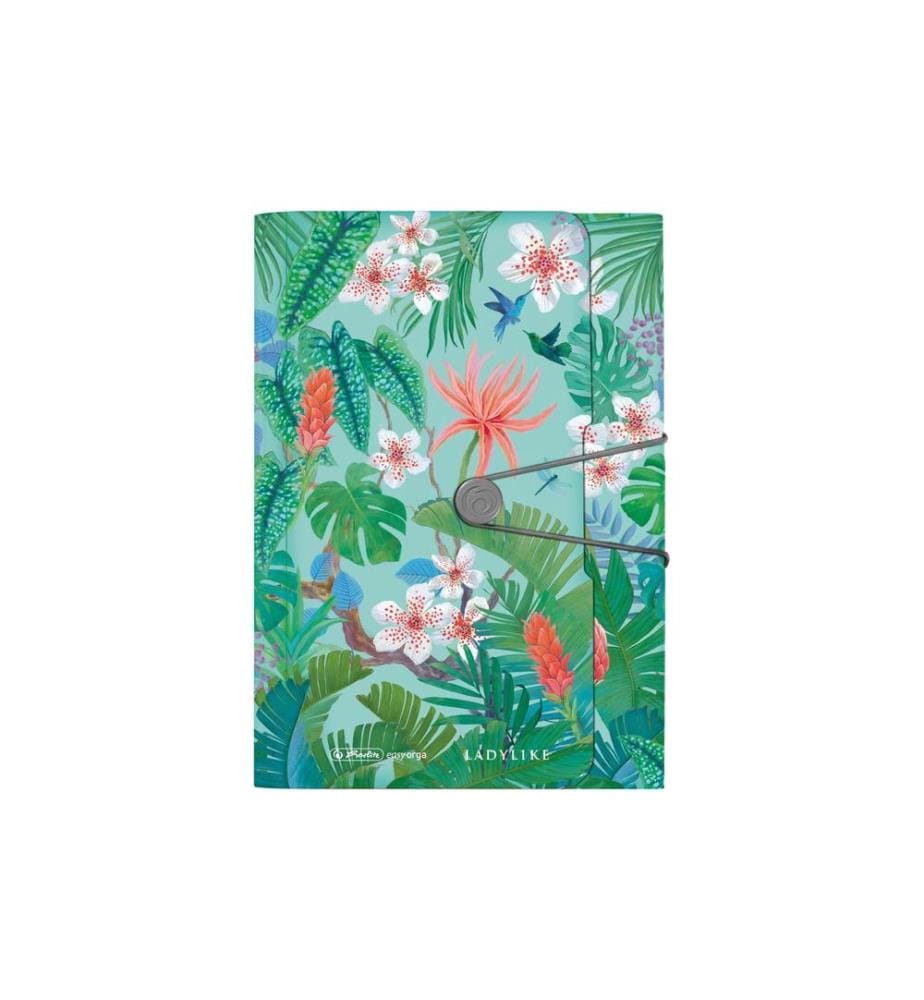 HERLITZ - Classeur à soufflet Ladylike Jungle A4, 12 compartiments extensibles