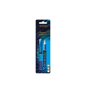 HERLITZ - Stylo plume New Batik Fearless moyen (M), Bleu