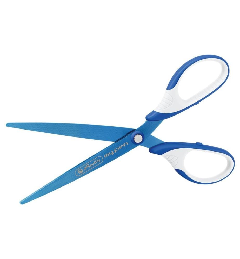HERLITZ - Schere Rechtshänder Blau/Weiss