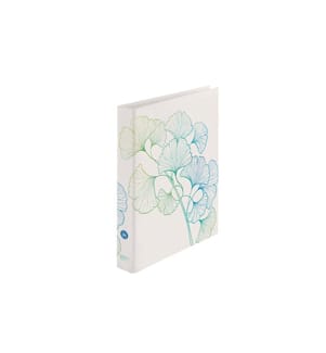 HERLITZ - Classeur à anneaux MaX GREENline Ginkgo 2.5 cm, Bleu/Vert/Blanc