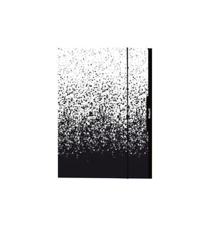 HERLITZ - Gummibandmappe A3, Schwarz/Weiss