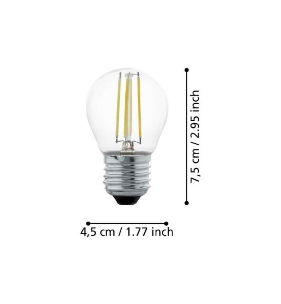 EGLO - Leuchten Lampe 4 W E27 Blanc chaud