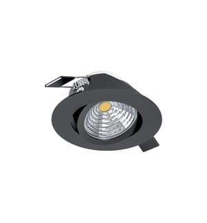 EGLO - Leuchten Spot encastré Saliceto 1 Ronde 1x 6 W 2700 K, Noir