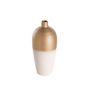 EGLO - Vase Saryksu 28 cm, Gold/Weiss