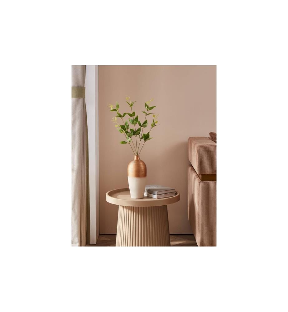 EGLO - Vase Saryksu 28 cm, Doré/Blanc