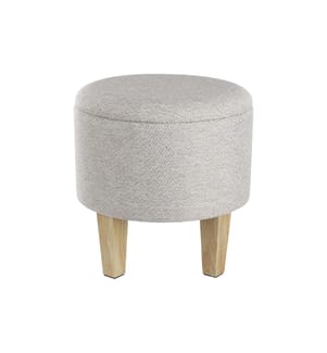EGLO - Hocker Mashike Ø 39 x 40 cm, Beige/Braun