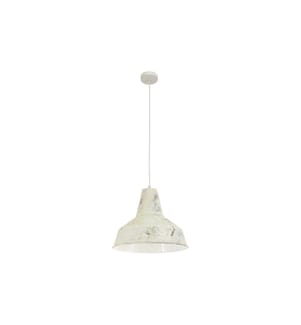 EGLO - Leuchten Lampe suspendue SOMERTON 1x E27 Blanc