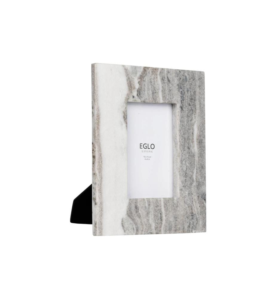 EGLO - Bilderrahmen Siayan Grau/Weiss, 4 x 6 cm