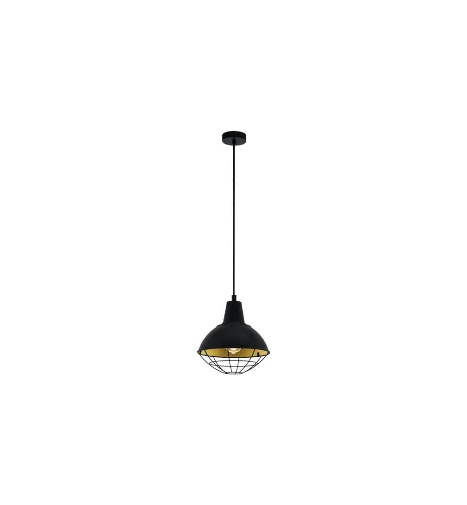 EGLO - Leuchten Lampe suspendue CANNINGTON 1x E27 Noir
