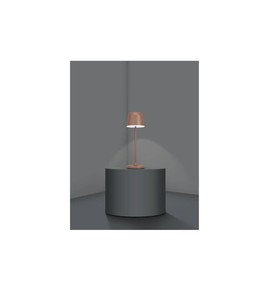 EGLO - Leuchten Lampe de table à accu MANNERA 2.2W, 34 cm, brun rouille