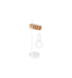 EGLO - Leuchten Lampe de bureau TOWNSHEND 1x E27 Blanc