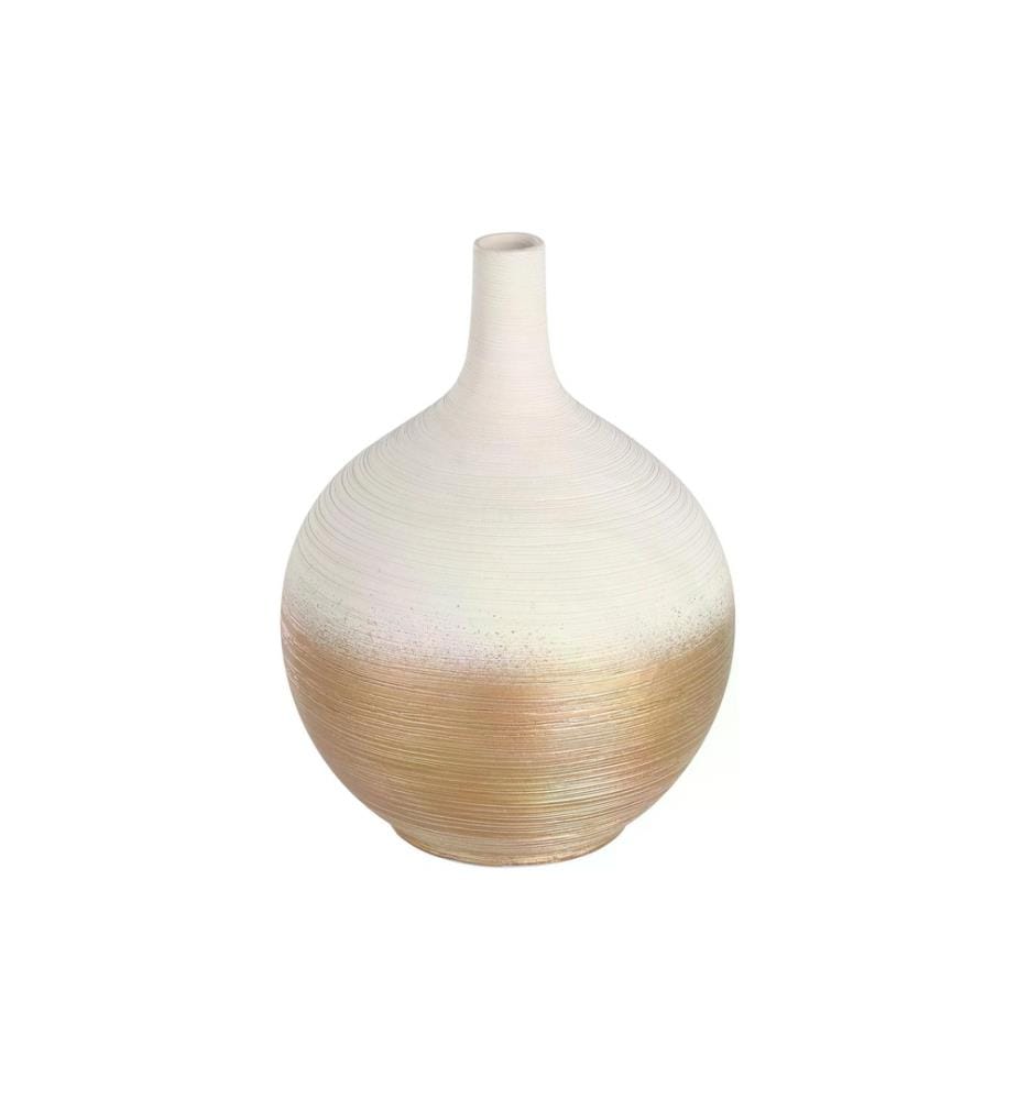 EGLO - Vase Saryksu 22 cm, Gold/Weiss