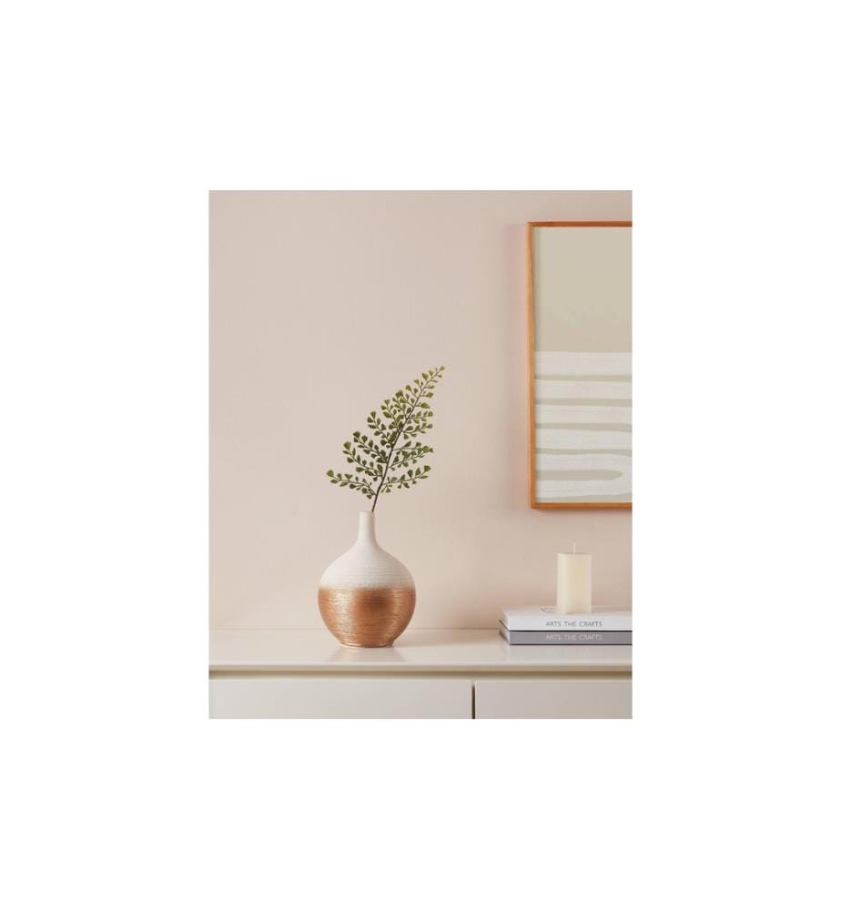 EGLO - Vase Saryksu 22 cm, Gold/Weiss