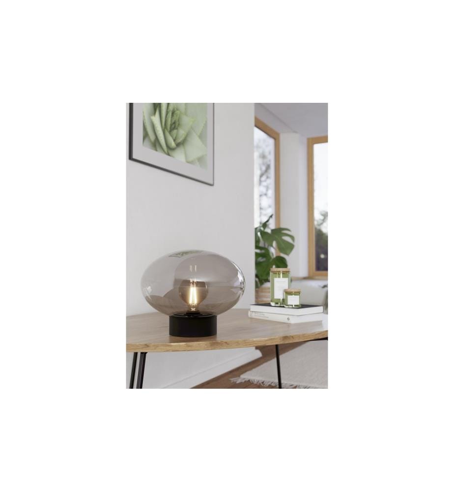 EGLO - Leuchten Lampe de bureau MADONNINA noir excl. E27 1x40W