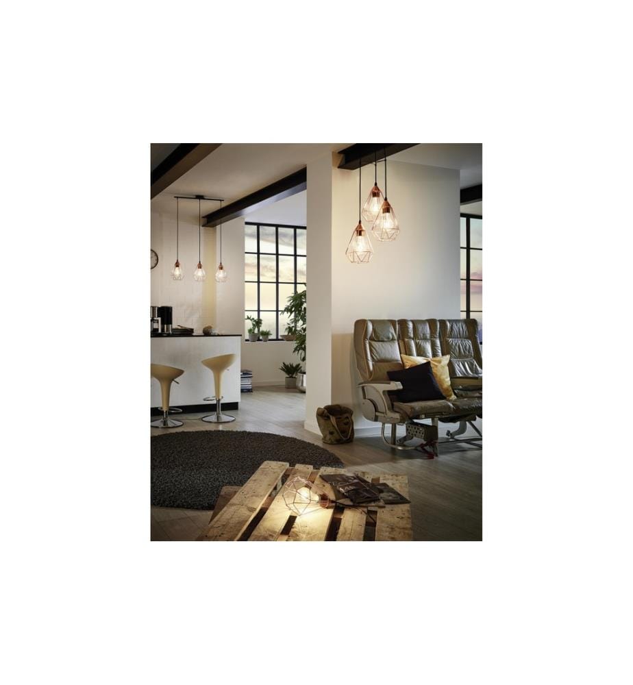 EGLO - Leuchten Lampe de bureau TARBES 1x E27 cuivre